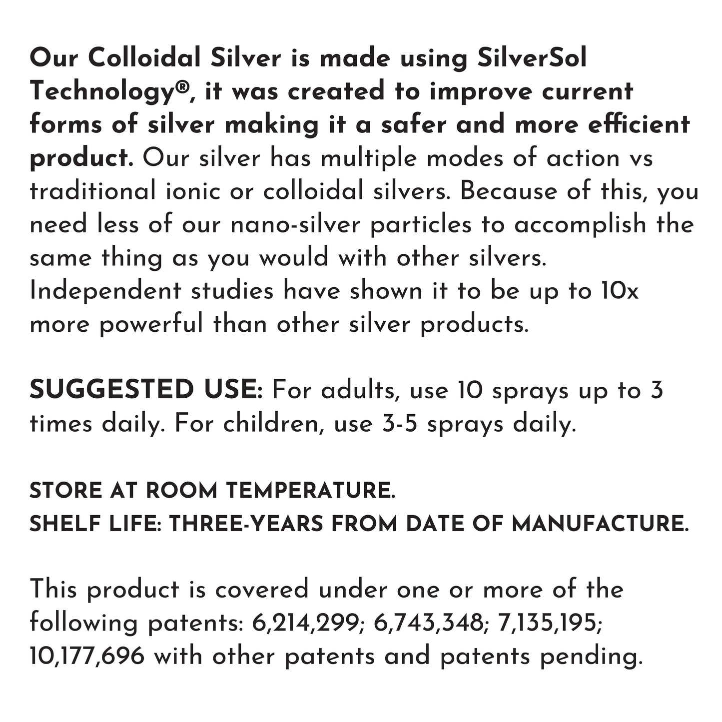 Just Ingredients Colloidal Silver Spray
