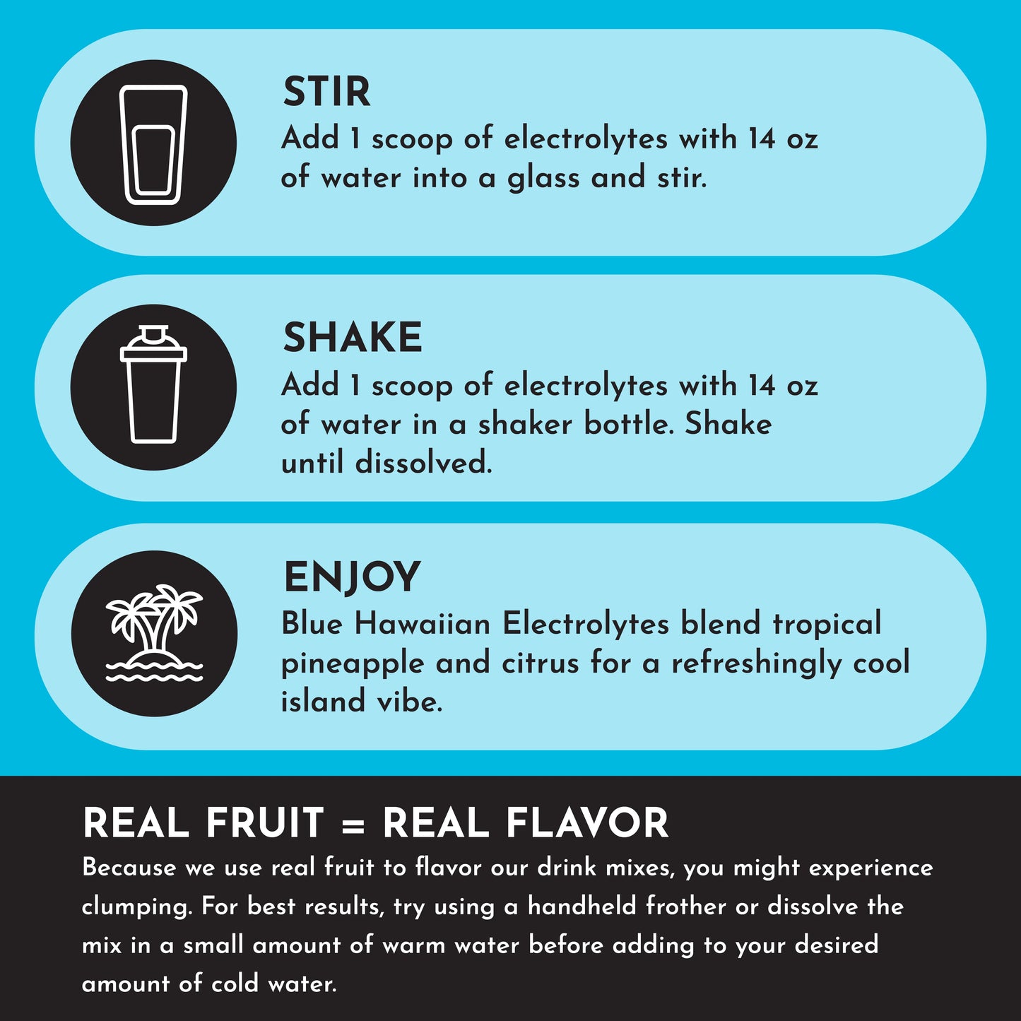 Just Ingredients Electrolytes Blue Hawaiian