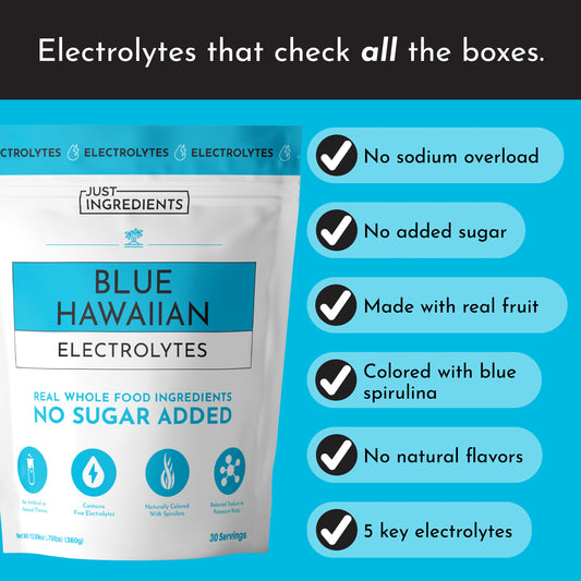 Just Ingredients Electrolytes Blue Hawaiian