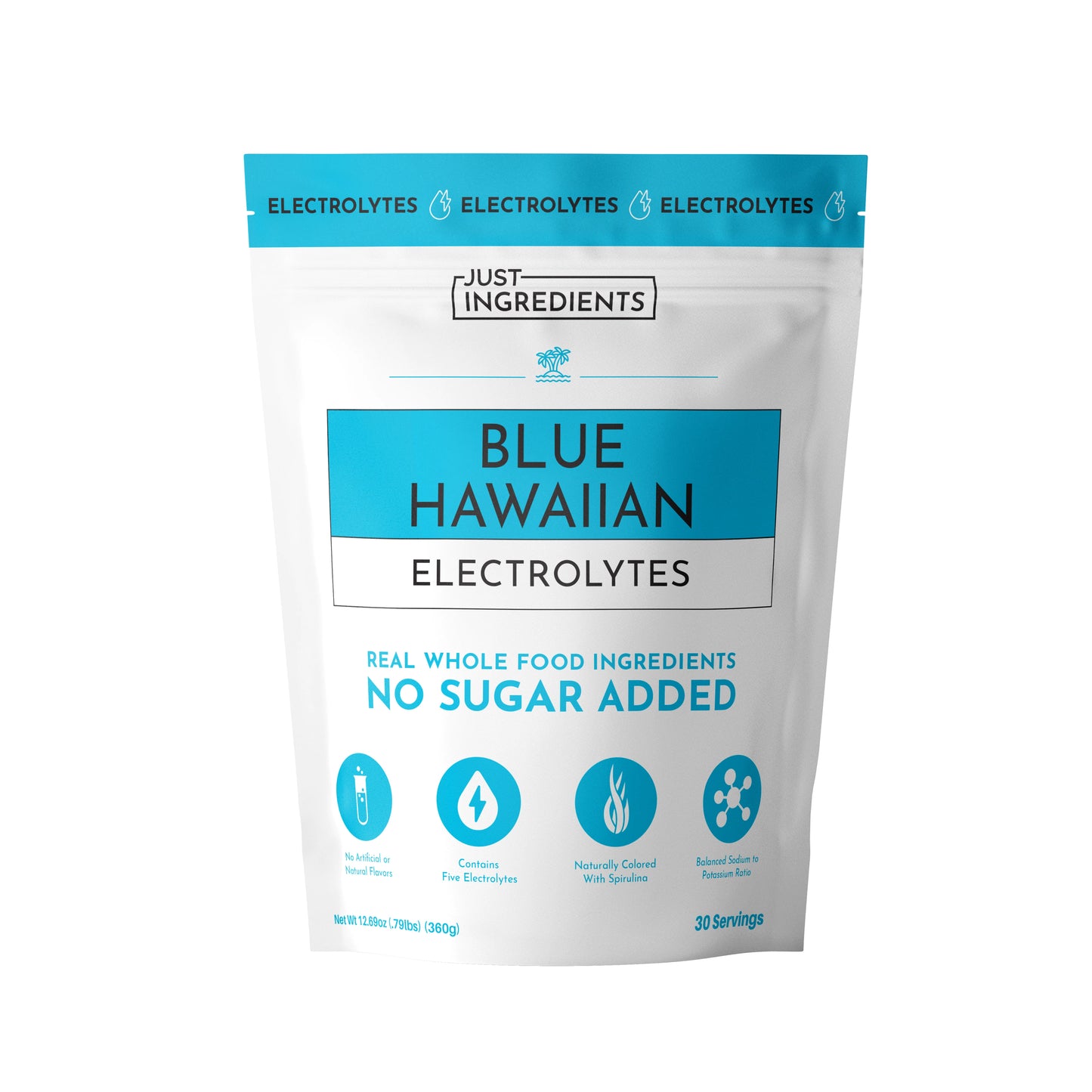 Just Ingredients Electrolytes Blue Hawaiian