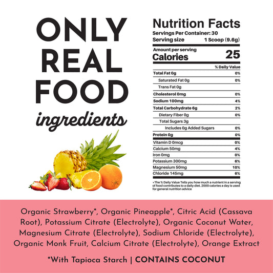 Just Ingredients Electrolytes Fruit Punch