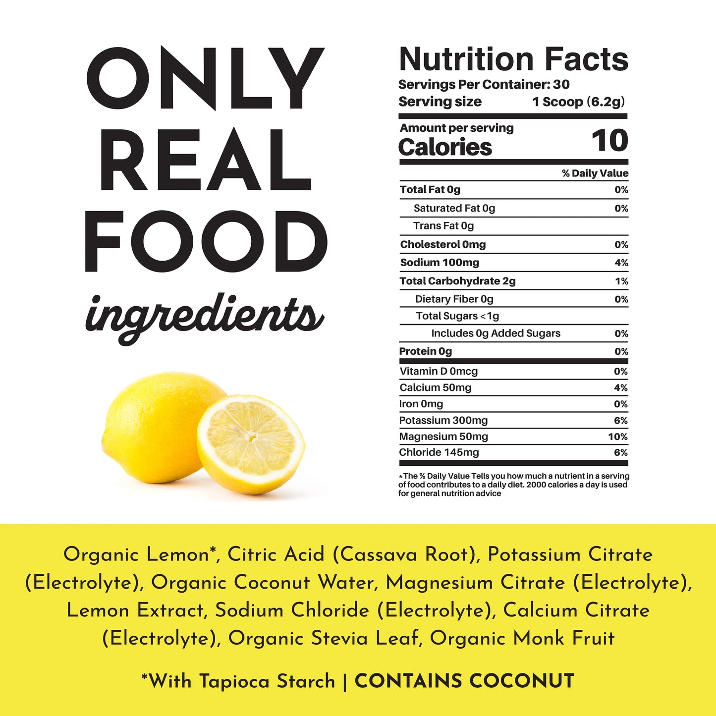 Just Ingredients Electrolytes Lemonade