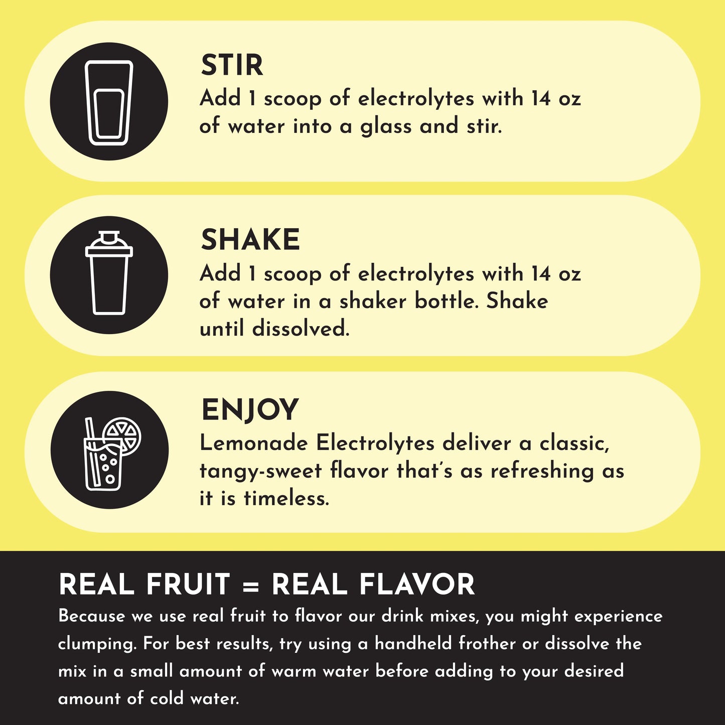 Just Ingredients Electrolytes Lemonade