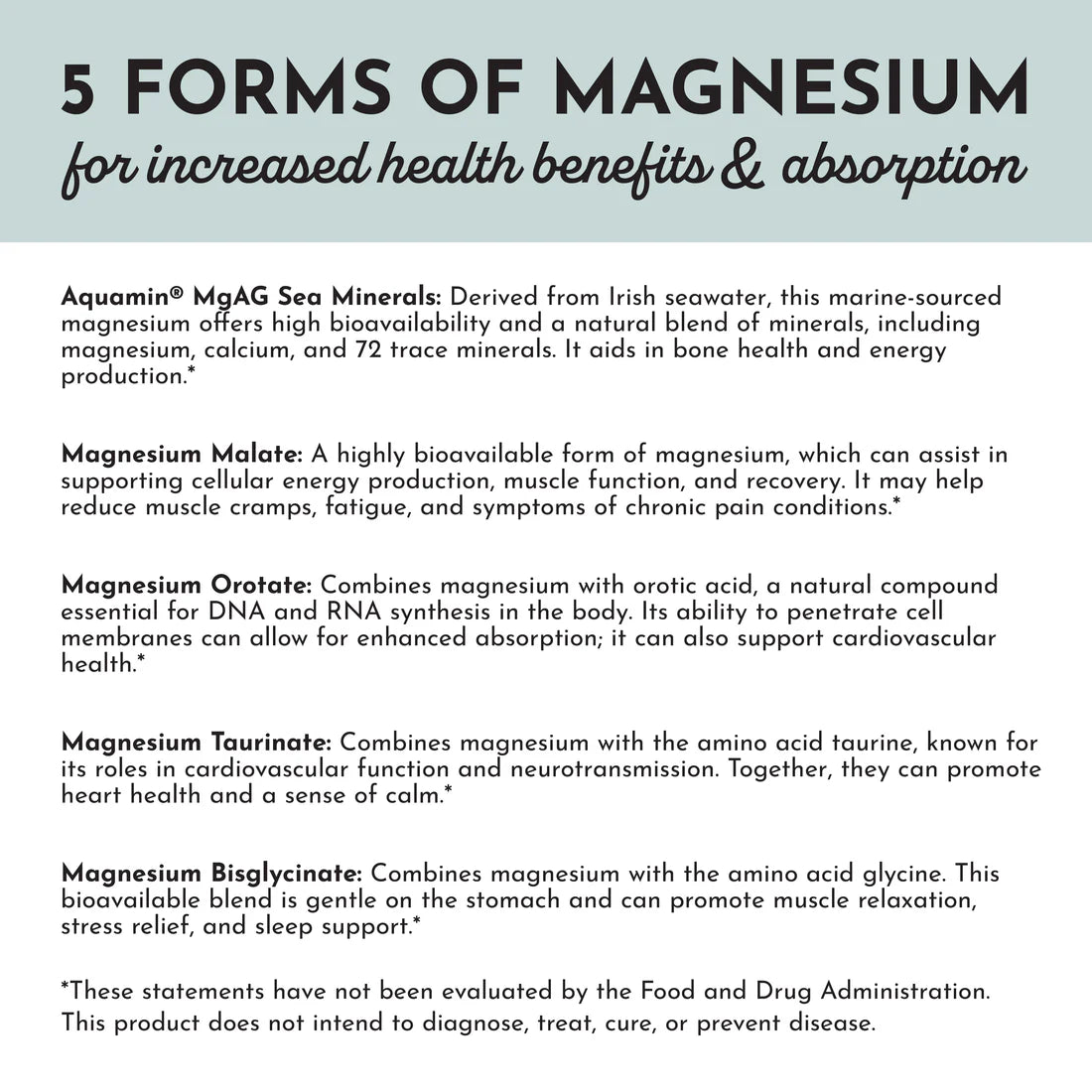Just Ingredients Magnesium Complex