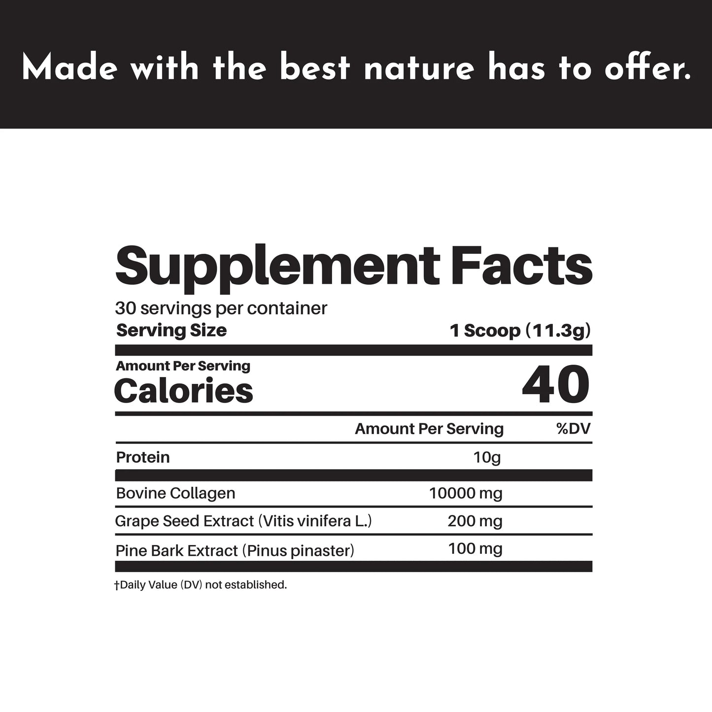Just Ingredients Plain Collagen