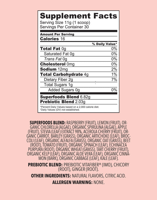 CSE Raspberry Lemonade Super Greens Mix