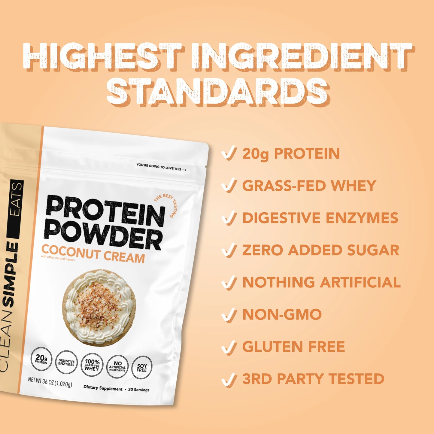 CSE Protein Powder - Coconut Cream
