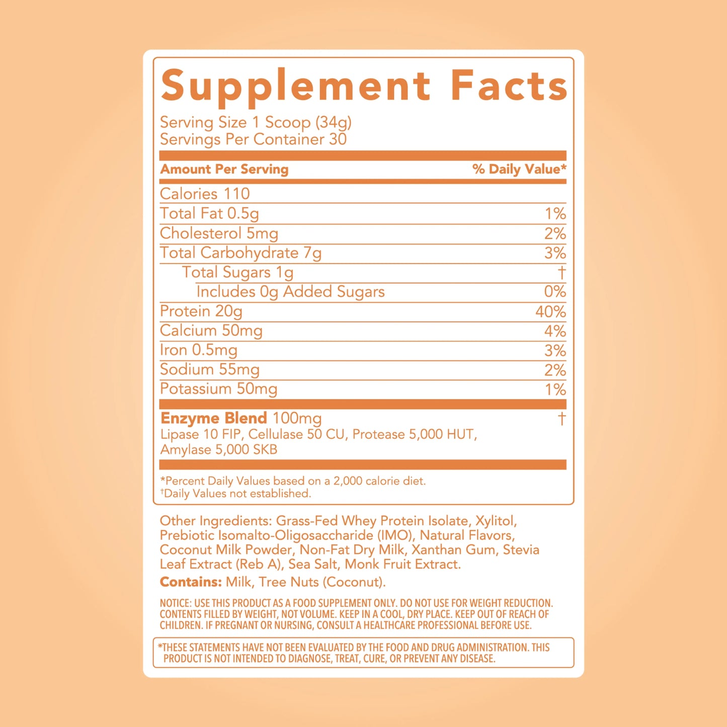 CSE Protein Powder - Coconut Cream