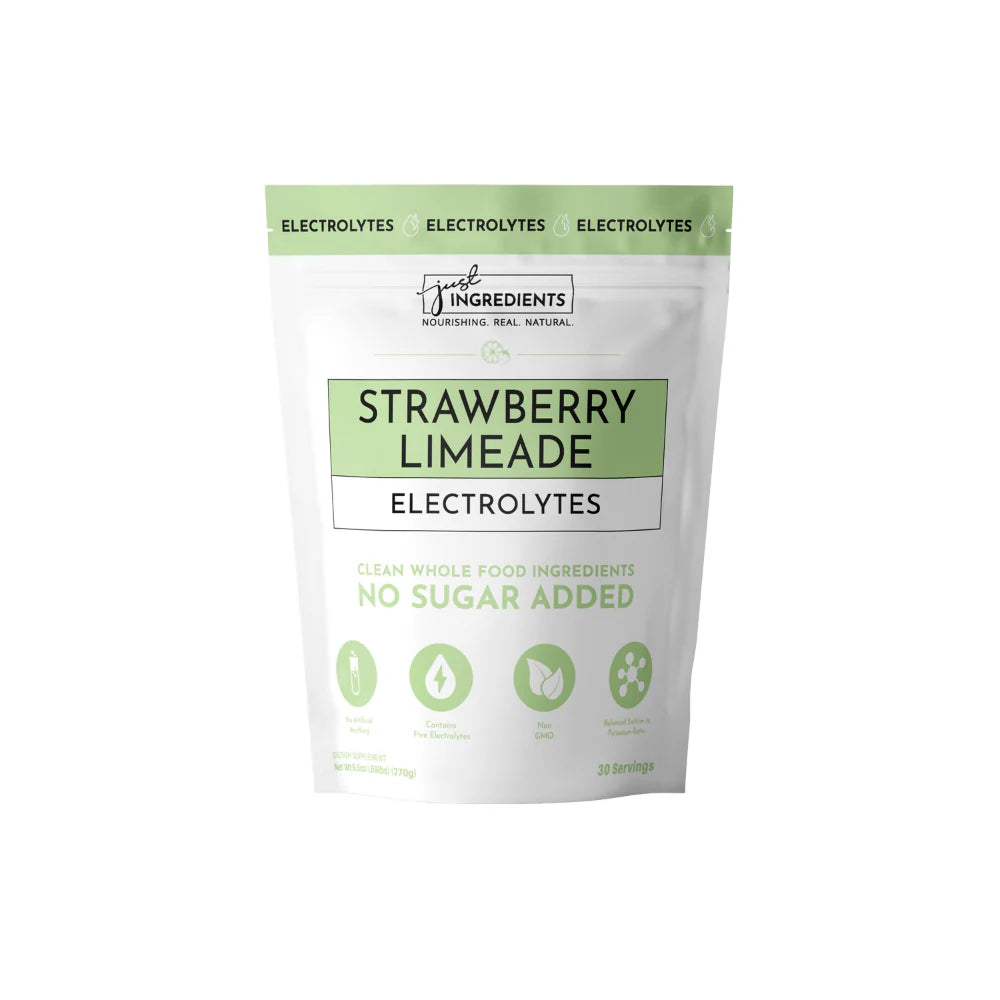 Just Ingredients Electrolytes Strawberry Limeaid