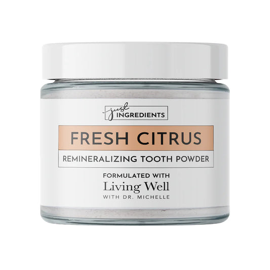 Just Ingredients Whitening Remineralizing Tooth Powder - Citrus