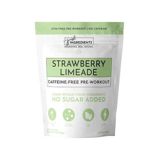 Just Ingredients Caffeine-Free Pre-Workout - Strawberry Limeade