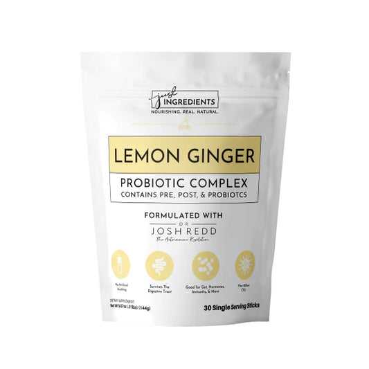 Just Ingredients Ginger Lemon 3-in-1 Probiotic Complex