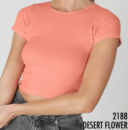 Ribbed Crop Tee