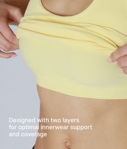 Clean Line Racerback Crop