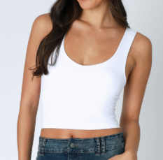Clean Line Racerback Crop
