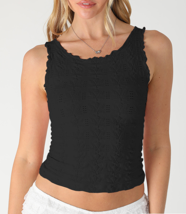 Floral Edge Tank